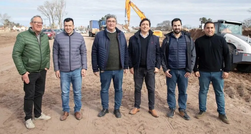 Avanza el trazado de la Ruta del Cereal y anunciaron el inicio de la pavimentación