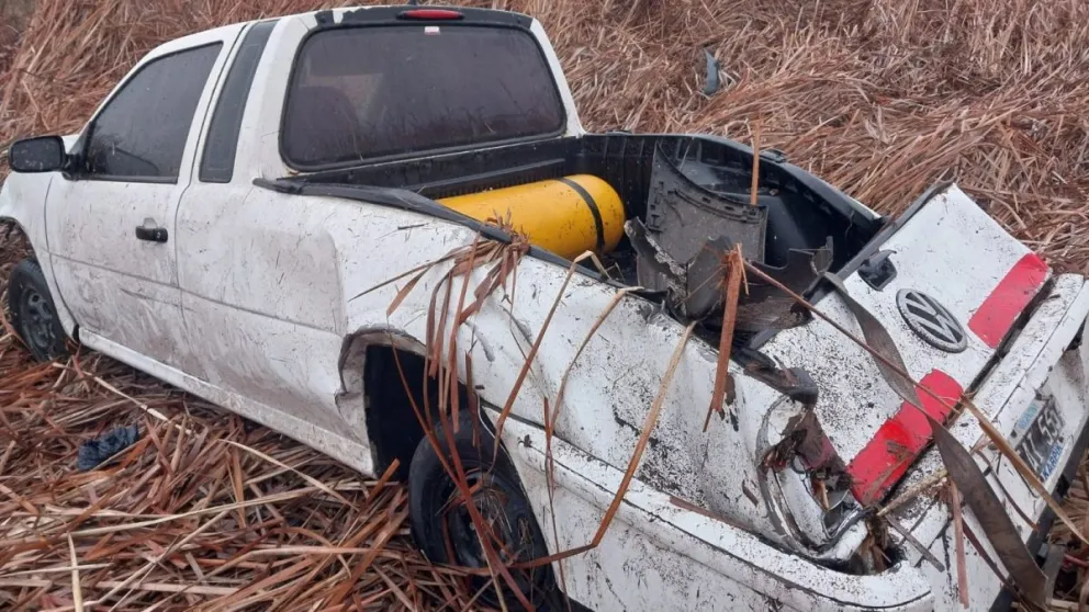 Despiste y vuelco vehicular en Ruta 65: un hombre resultó hospitalizado