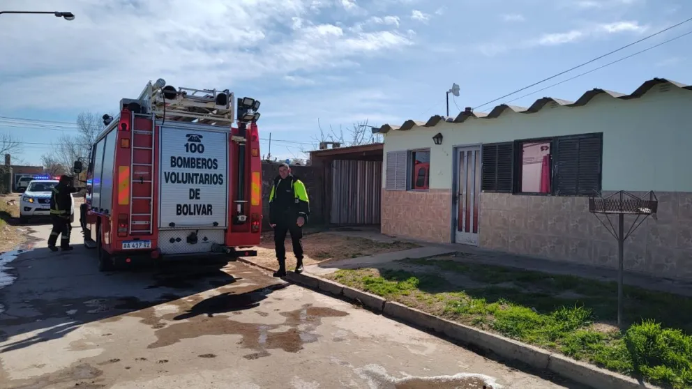 Se registró un principio de incendio en una vivienda de barrio Latino
