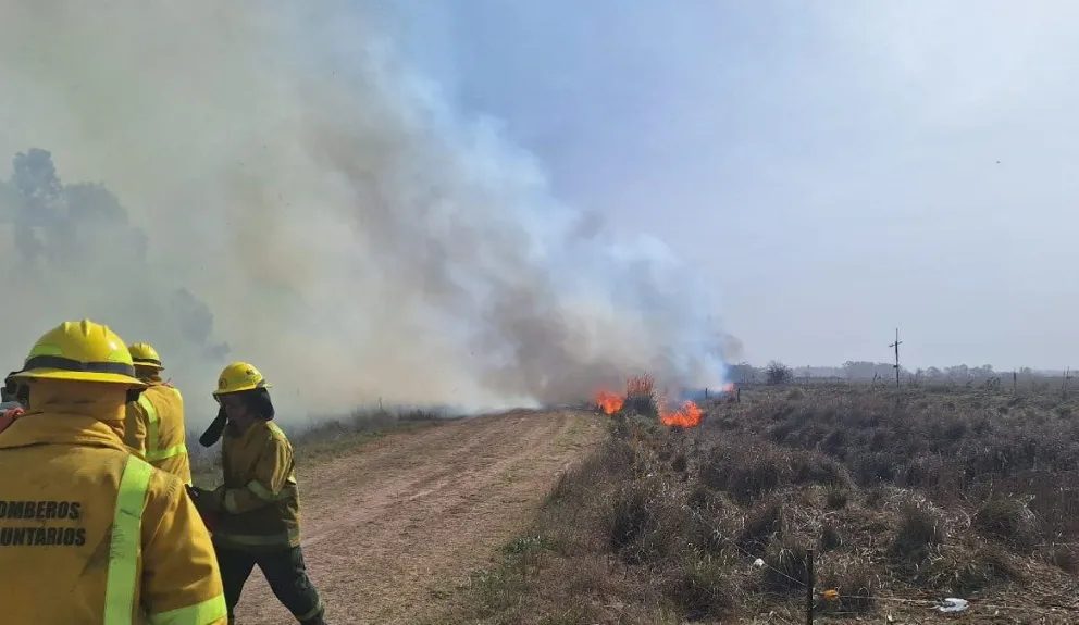 Se registraron dos incendios, que precisaron el servicio de tres dotaciones de Bomberos Voluntarios