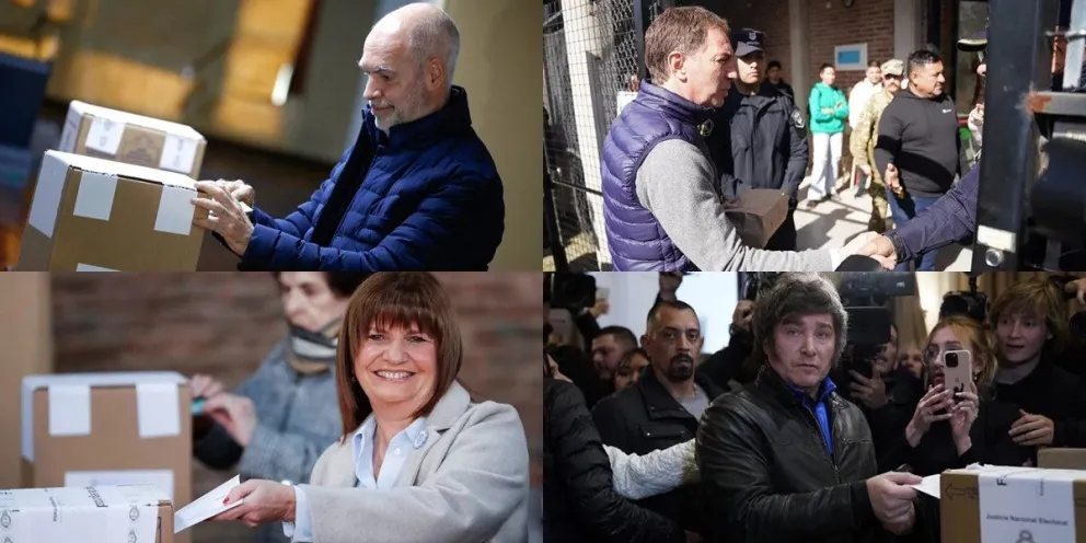 Los principales representantes de la oposición votaron y dialogaron con la prensa