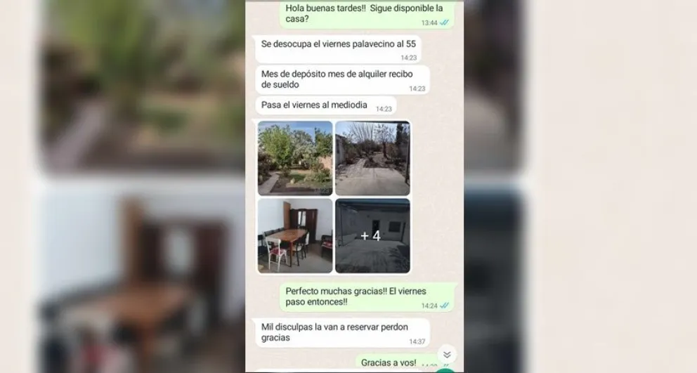 Intentaron estafarla y difundió los mensajes "para que no engañen a nadie más"