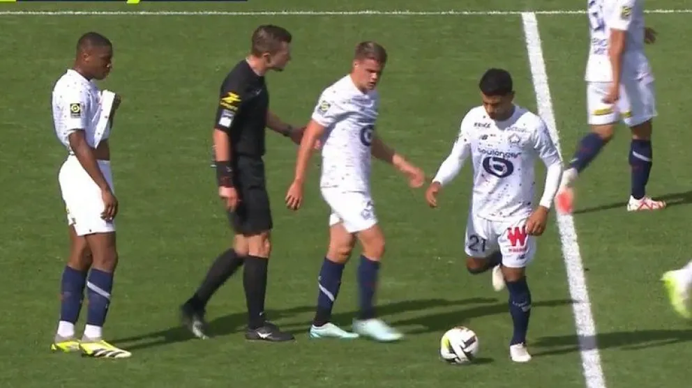 El bolivarense Nacho Miramón hizo su debut oficial en el Lille francés