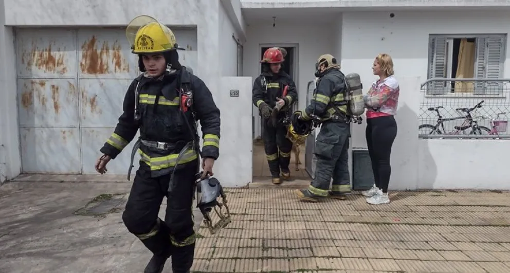 Se produjo un principio de incendio en la cocina de una casa de la calle Balcarce 
