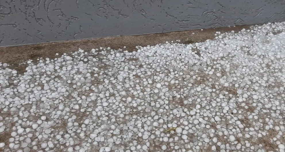 El temporal en la zona: granizos, vientos y tormentas en varias ciudades vecinas 