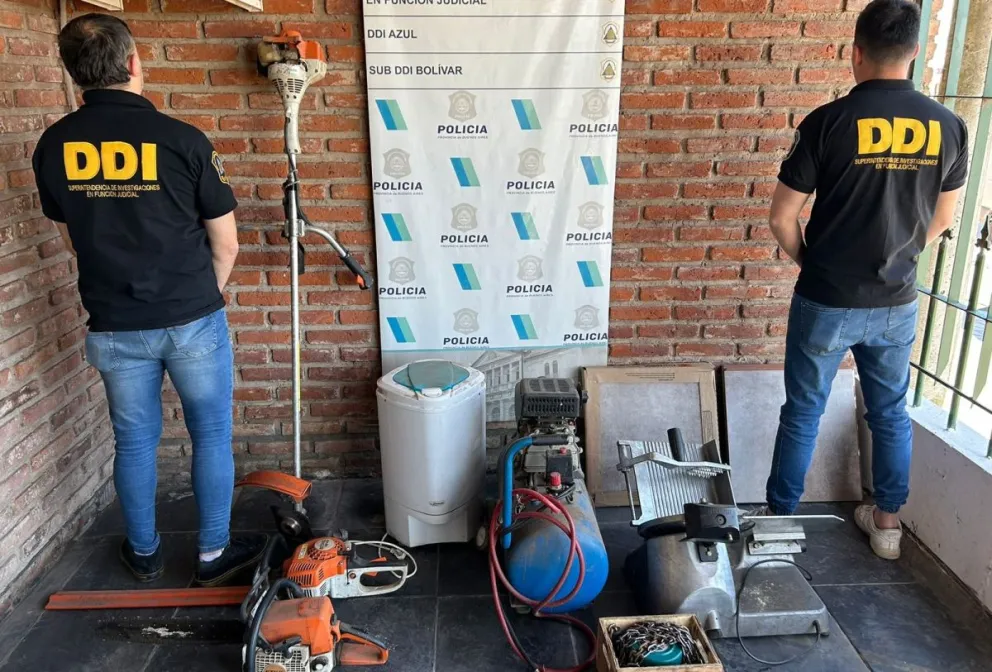 La Sub DDI Bolívar esclareció siete robos y recuperó elementos por más de un millón de pesos