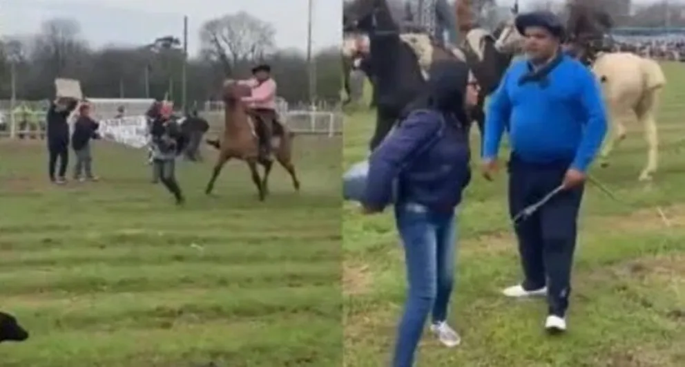 Atacaron con rebenques a mujeres que protestaron contra el maltrato animal