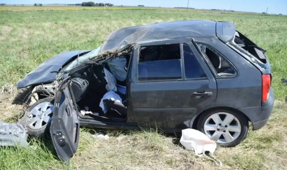 Dos bolivarenses resultaron heridos tras una fuerte colisión en Ruta 226