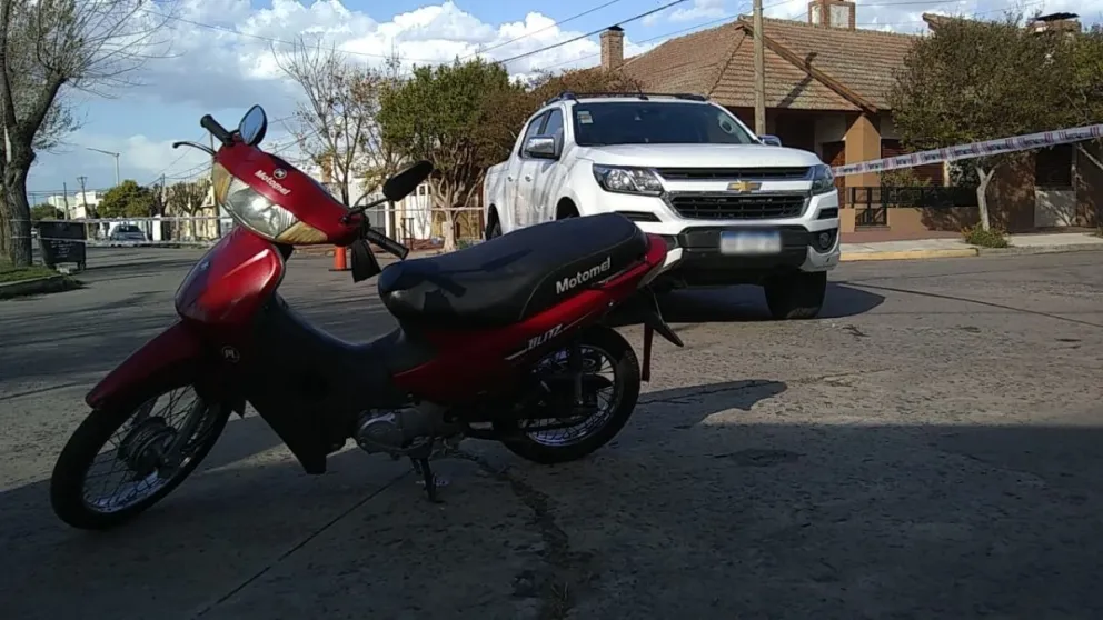 Una motociclista hospitalizada tras una colisión en Boer y Rodríguez Peña