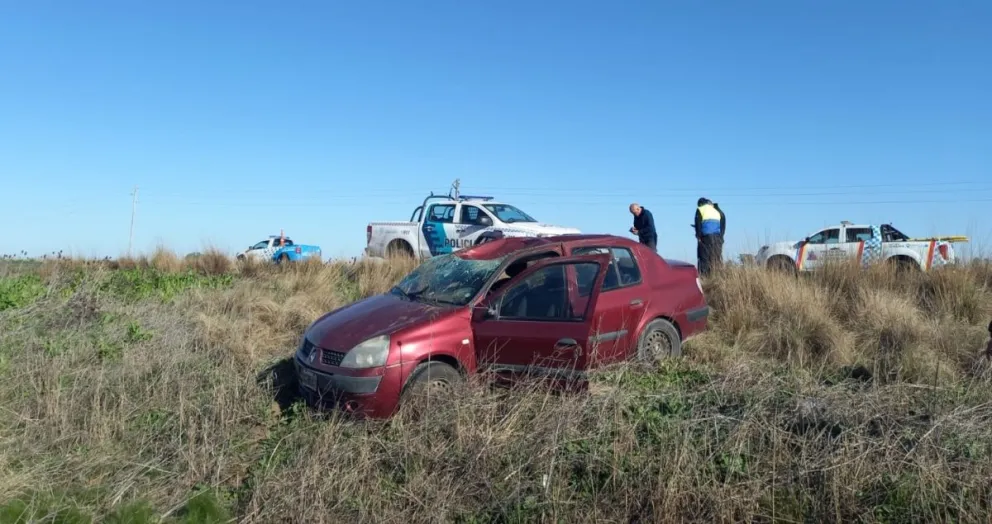 Dos personas resultaron hospitalizadas tras un vuelco en Ruta 65
