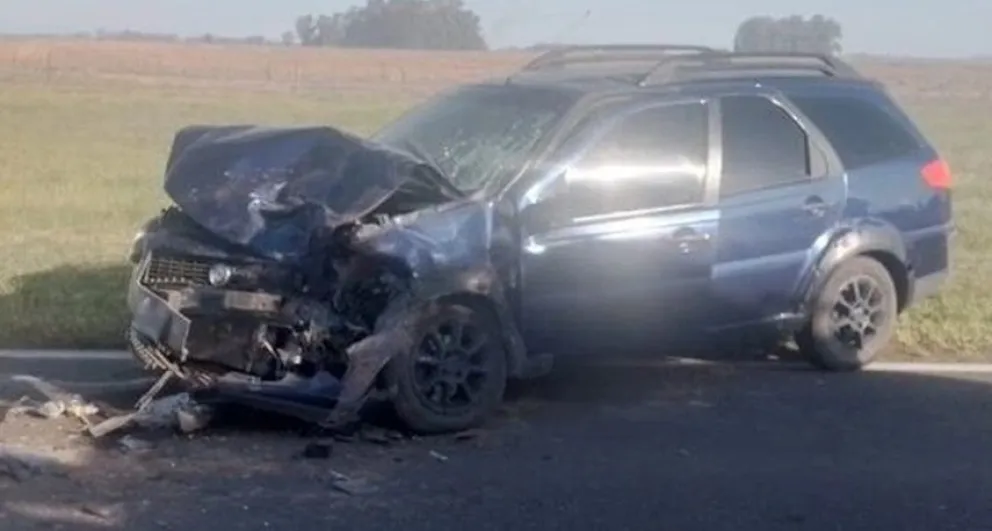 Se produjo un choque en cadena en la ruta 5 en medio de un incendio forestal
