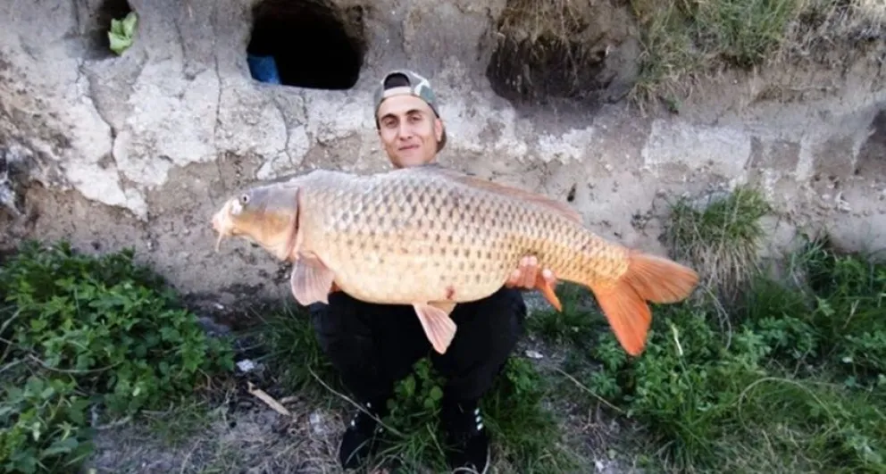 Un joven capturó una carpa de 11 kilos en Olavarría
