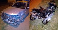 Otro accidente en Ruta 205: un motociclista fue hospitalizado tras colisionar con un automóvil