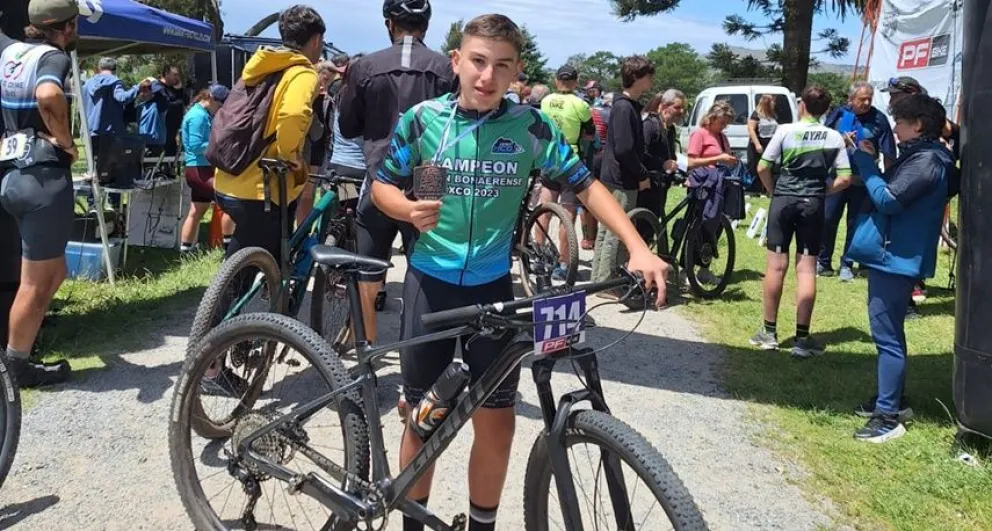 El bolivarense Bruno González Gentile se coronó campeón bonaerense de XCO 
