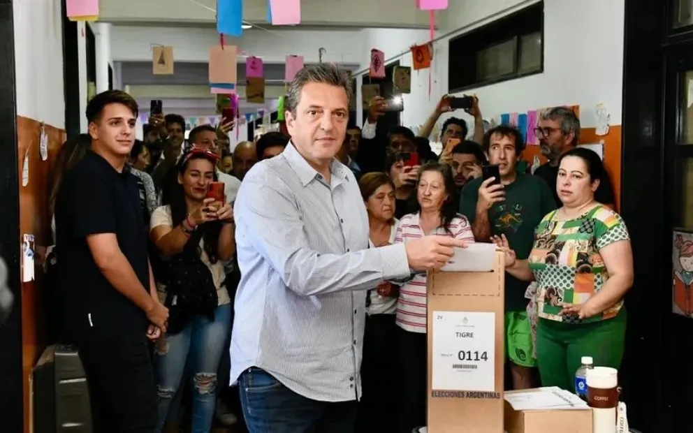 Votó Sergio Massa: “Es un día histórico, en el que se define el futuro del país”