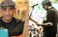 La emoción del luthier bolivarense Juani Martínez: referente del rock nacional tocó con una de sus guitarras