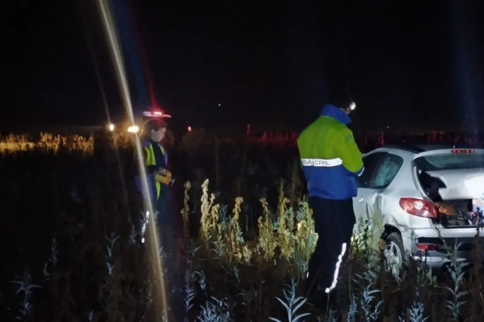 Ruta 226: un automóvil sufrió un despiste en horas de la madrugada