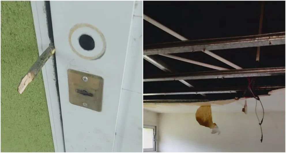 Sin luz y techo roto: piden la urgente refacción del baño del parque para personas con discapacidad