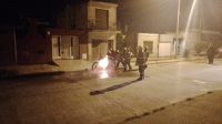 Se registró un incendio de moto en calle Vicente López 