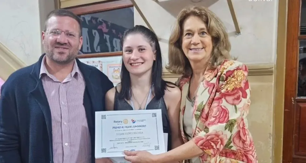 Rotary Club reconoció el compañerismo de estudiantes secundarios de Bolívar