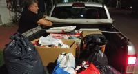 Las donaciones que se juntaron en Bolívar llegaron a Bahía Blanca: “Fue un éxito la colecta”