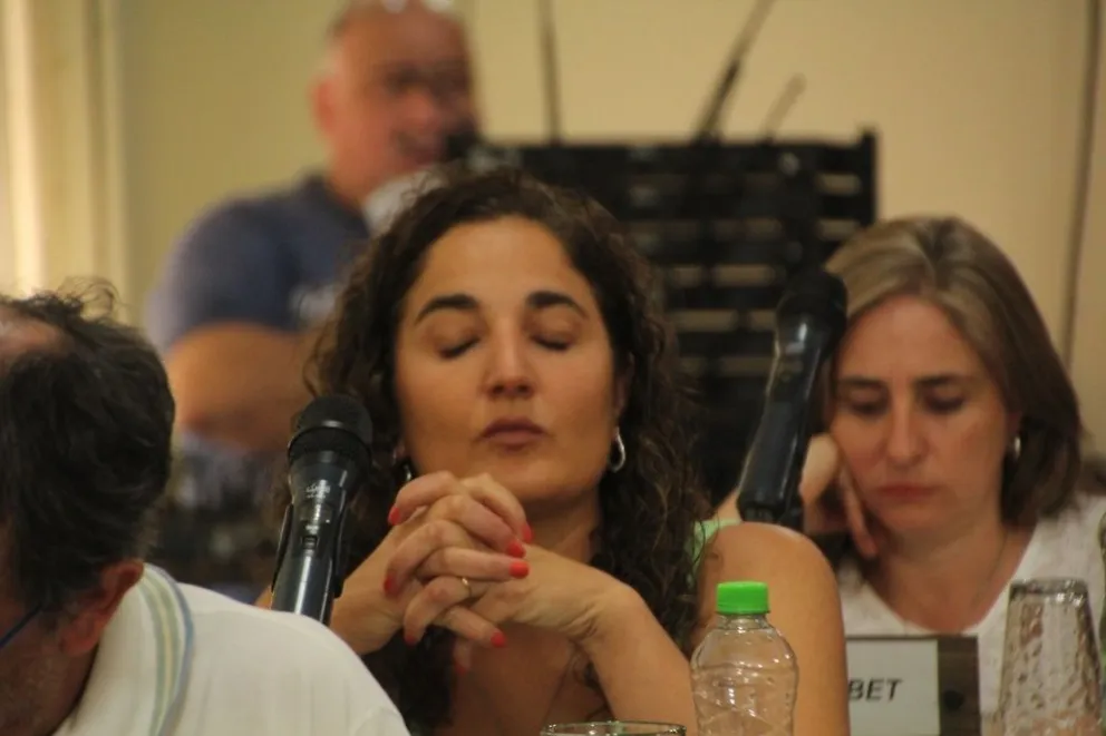 Emilia Palomino, concejal y presidenta del bloque de de la Unión Cívica Radical (UCR) en Bolívar.