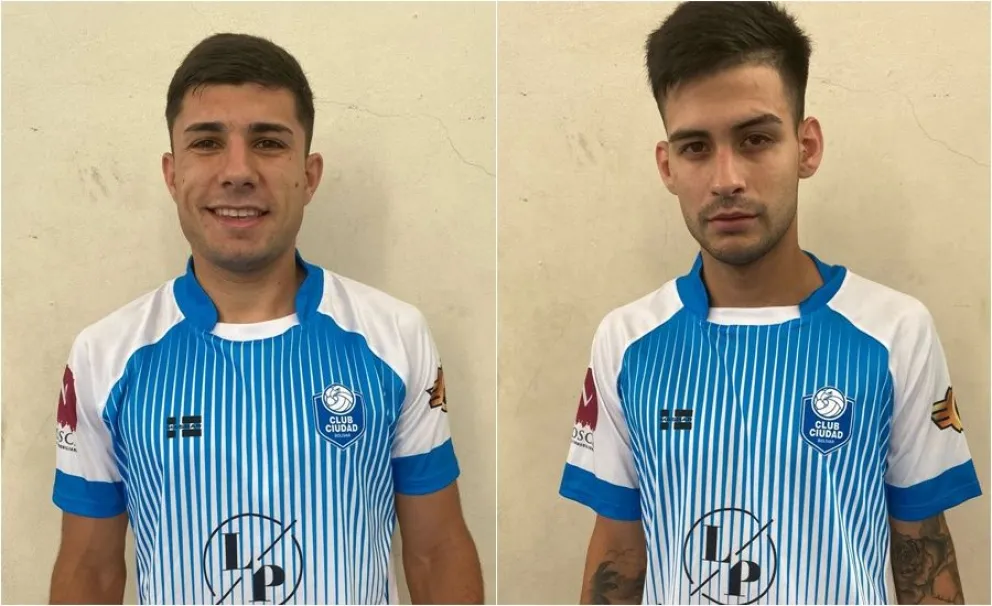 El urdampilletense Diego Dotti y Juan Pacchini fueron oficializados como refuerzos de Ciudad