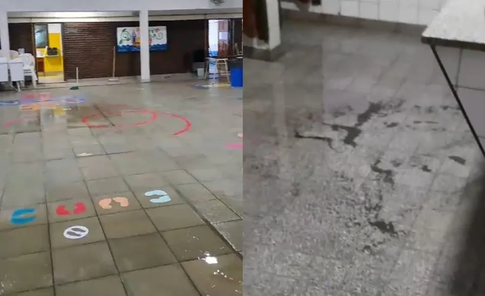 Se llueve todo en la Escuela Nº 54 de Urdampilleta: “Las imágenes no resisten explicación alguna”