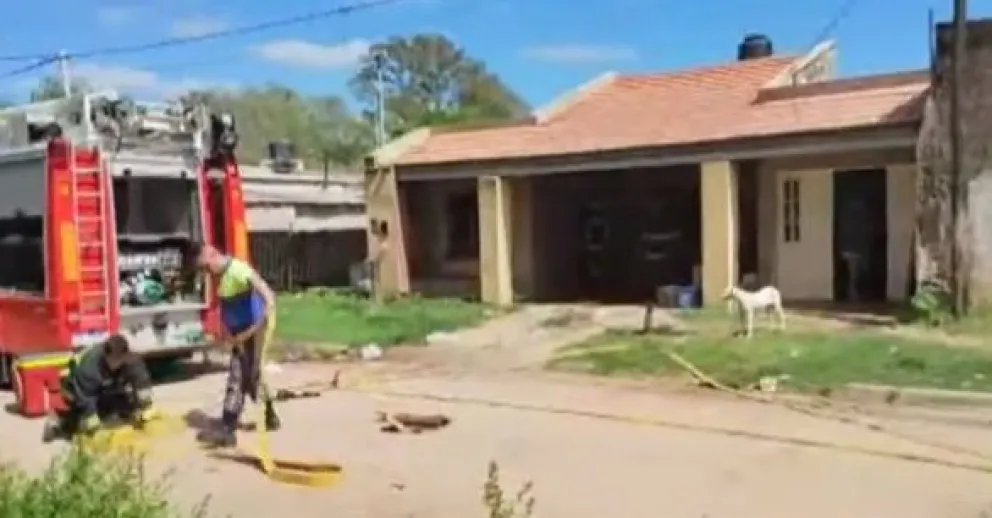 Se registró un incendio de vivienda en Barrio María del Carmen