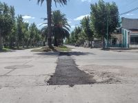El municipio comenzó a tapar los baches que dejó Miavasa S.A: "Es un paliativo"