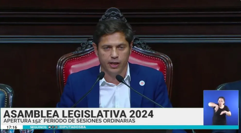 EN VIVO: Axel Kicillof abre el período de sesiones ordinarias en la Legislatura bonaerense