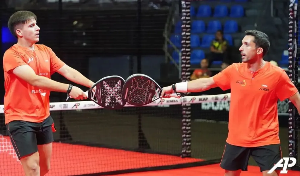 Debut con victoria para Andrés Britos y Matías Del Moral en el A1 Padel de Puebla