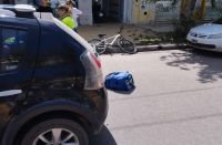 Una ciclista resultó hospitalizada tras una colisión en plena avenida San Martín
