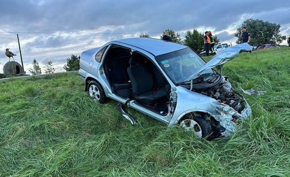 Un joven de Urdampilleta resultó hospitalizado tras un violento accidente en Ruta 205