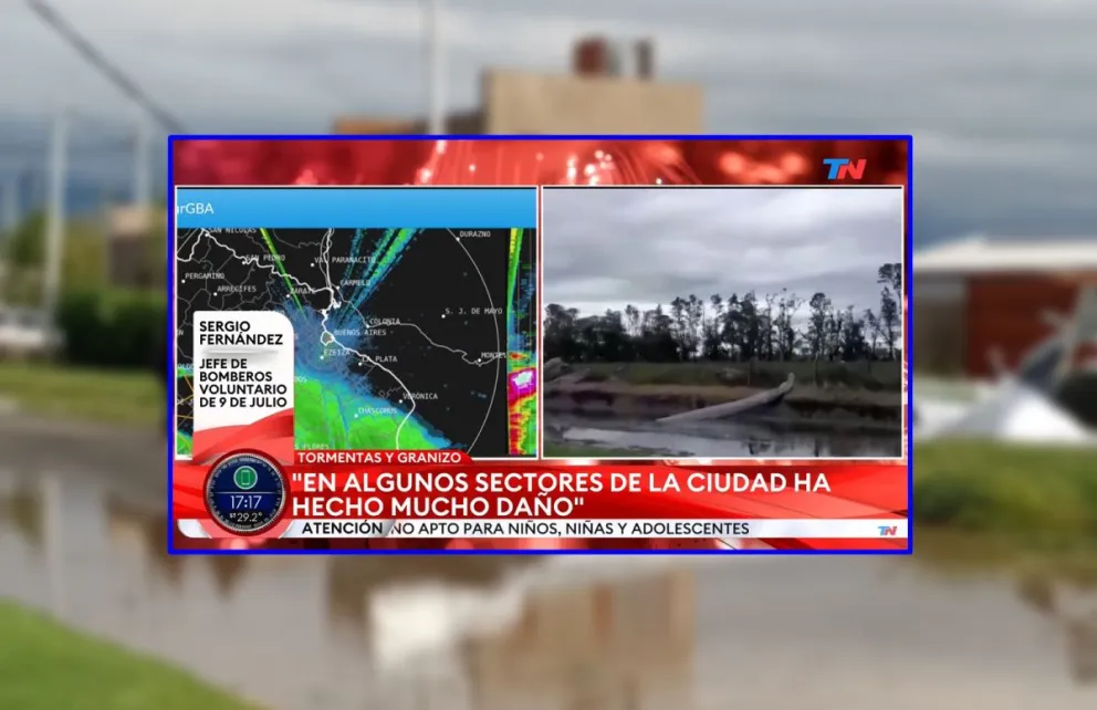 Afirman que la tormenta en Nueve de Julio "devastó un barrio entero" y que hubo personas heridas