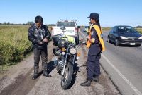 Por un encuentro de motos en la zona, la Policía de Bolívar desplegó decenas de efectivos en la ruta