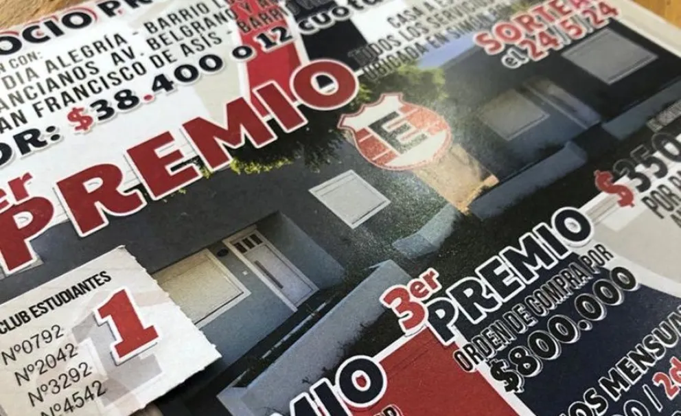 Último sorteo mensual de la rifa del Club Estudiantes: quiénes se adjudicaron los premios