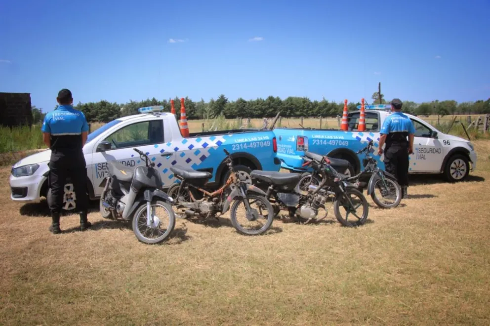 Buscan eliminar los ruidos molestos: ya son más de 70 las motos secuestradas en Bolívar