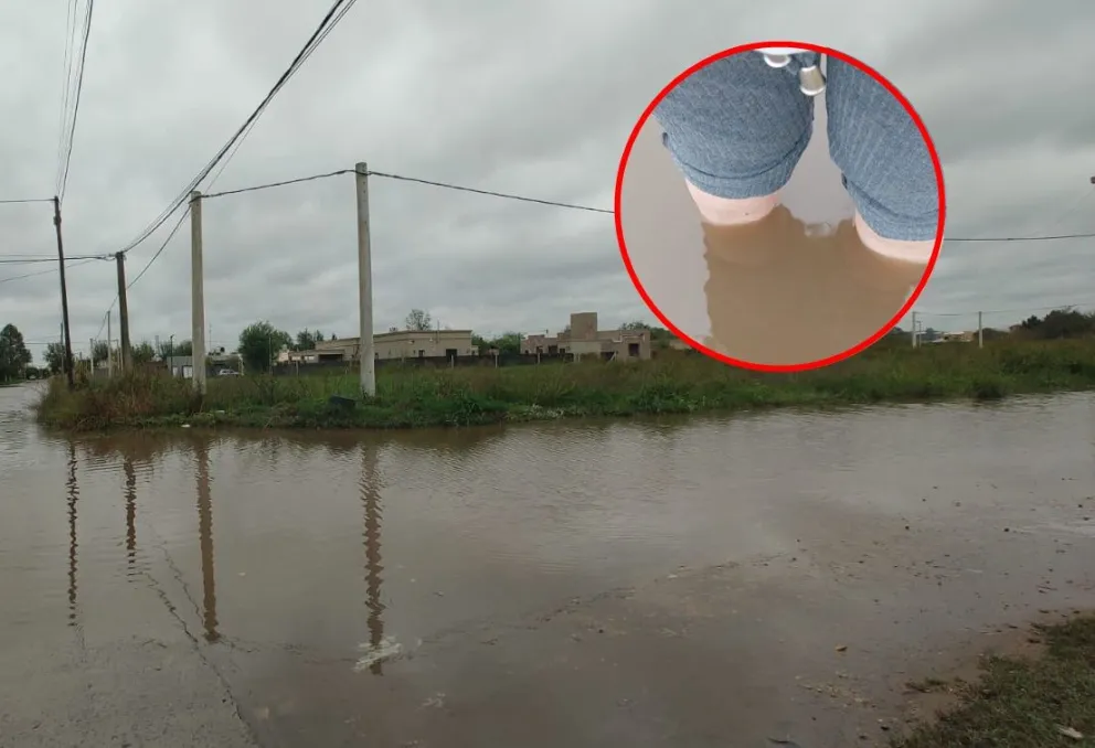 La vecina de Zorzales volvió a reclamar por la falta de drenaje: "Es el cuarto video que hago en la semana"