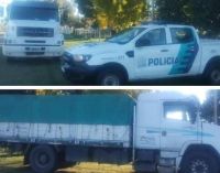 La policía secuestró en Bolívar un camión robado en Luján: imputaron al chofer