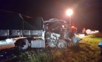 Colisión entre dos camiones en Ruta 205: un hospitalizado e importantes daños materiales