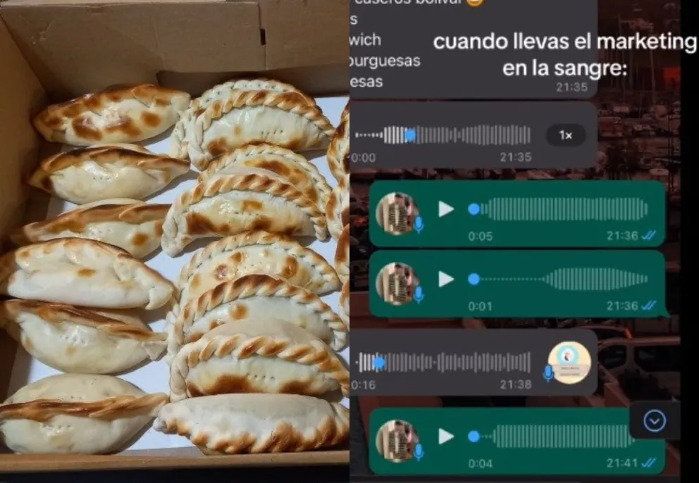 Pidió empanadas y el vendedor le contestó de una forma inesperada: el comercio de Bolívar que es furor en Tik Tok