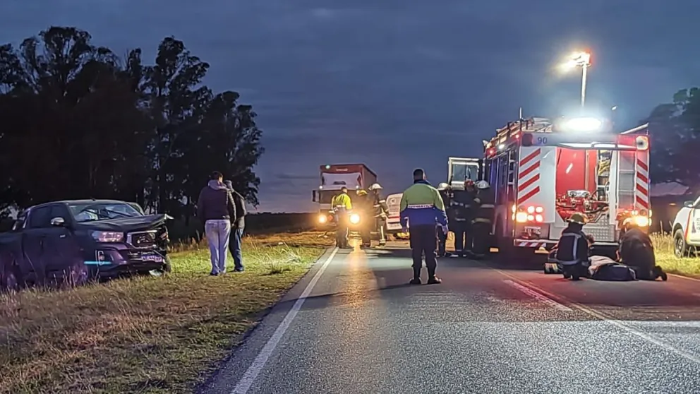 Impactante choque frontal en ruta 205: cuatro heridos fueron trasladados al hospital Capredoni