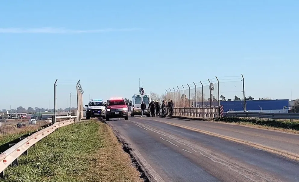 El puente de la Ruta 226 fue nuevamente escenario de un rescate de persona