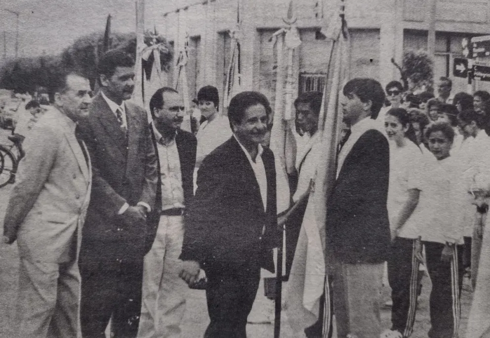 Duhalde, el último gobernador en visitar Pirovano