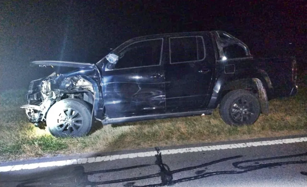 Ruta 226: una camioneta colisionó un vacuno y dos personas fueron hospitalizadas