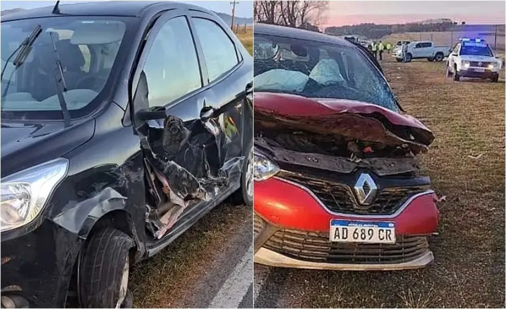 Tres vehículos involucrados en una accidente que tuvo lugar en Ruta 226