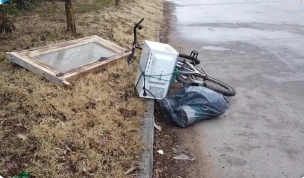 Un detenido por robo en flagrancia: había ingresado a una vivienda y se llevaba un microondas