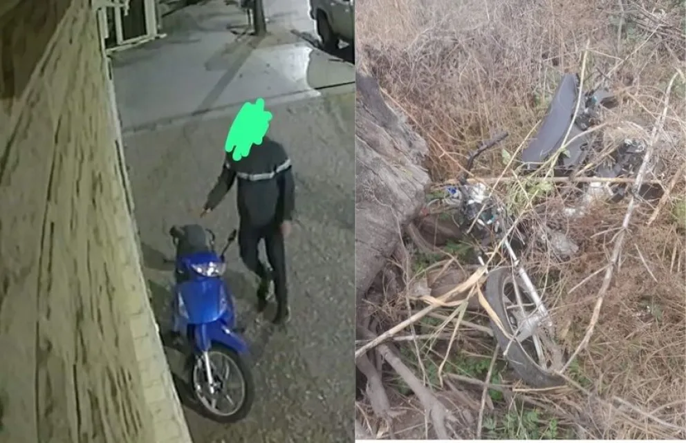 Le robaron una moto con menos de mil kilómetros y a las pocas horas la encontró "pelada"