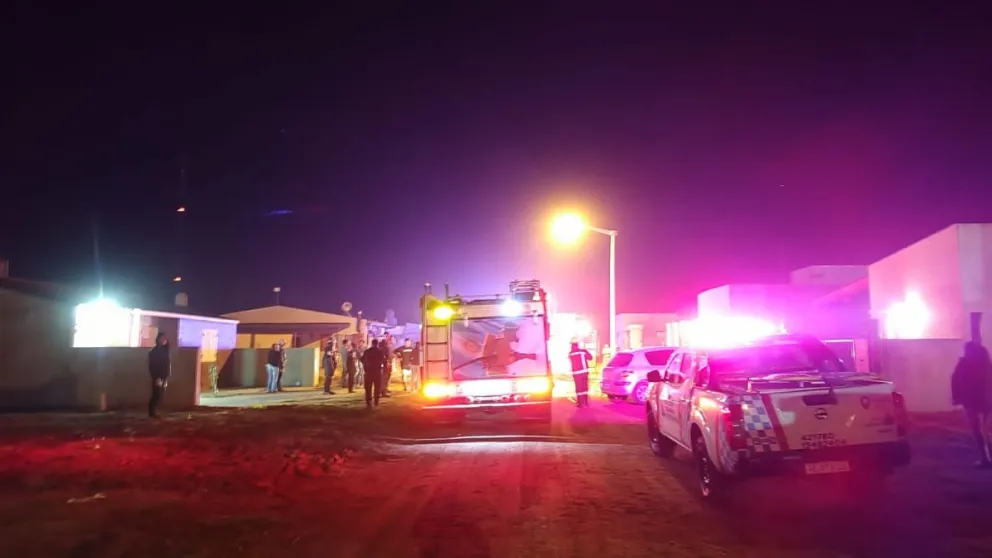 Principio de incendio en Barrial Alto alertó a bomberos: habían prendido una parrilla y casi se va de control